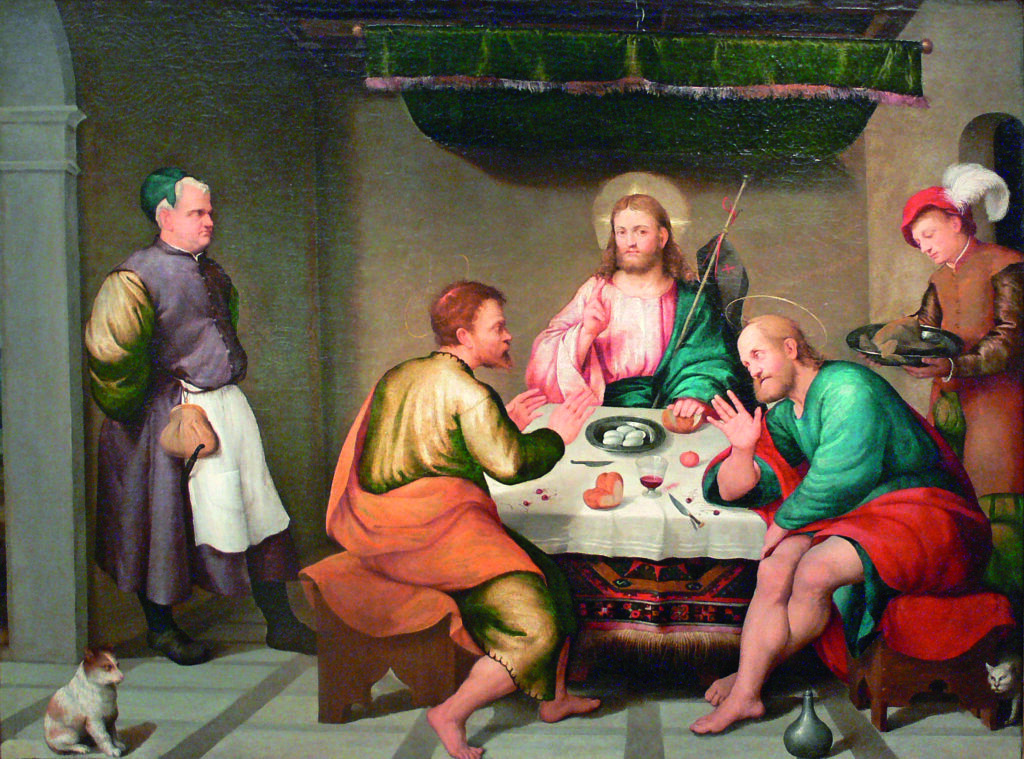 Jacopo_da_Ponte_(Bassano)_Supper_at_Emmaus_Kimbell